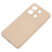 Чехол накладка NANO для XIAOMI Redmi Note 13 4G, защита камеры, силикон, бархат, цвет розовый песок Чехол накладка NANO для XIAOMI Redmi Note 13 4G, защита камеры, силикон, бархат, цвет розовый песок
