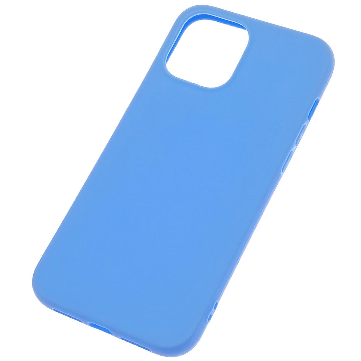 Чехол накладка для APPLE iPhone 12 Pro MAX (6.7"), силикон, цвет васильковый Чехол накладка для APPLE iPhone 12 Pro MAX (6.7"), силикон, цвет васильковый
