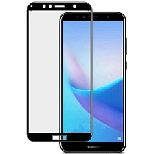 Защитное стекло "5D" GLASS FULL GLUE для HUAWEI Honor 7C/Y7 Prime 2018, цвет канта чёрный.