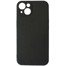 Чехол накладка для APPLE iPhone 14 (6.1"), силикон, защита камеры, цвет черный