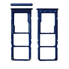 SIM лоток, держатель сим карты SAMSUNG Galaxy A10 (SM-A105), цвет синий