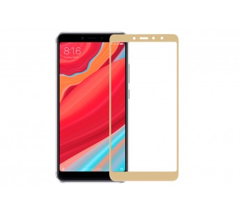 Защитное стекло 5D Full Glass /полный экран, упак-картон/ для Xiaomi Redmi S2 золото.