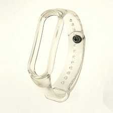 Сменный ремешок для фитнес браслета, смарт часов XIAOMI Mi Band 5, силикон, цвет прозрачный Сменный ремешок для фитнес браслета, смарт часов XIAOMI Mi Band 5, силикон, цвет прозрачный