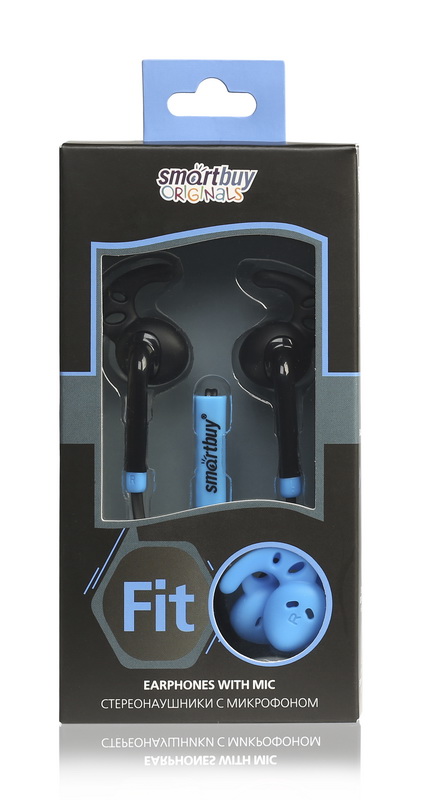 Гарнитура (наушники с микрофоном) проводная, SMARTBUY SBH-430 FIT, черный/синий (1/150). Гарнитура (наушники с микрофоном) проводная, SMARTBUY SBH-430 FIT, черный/синий (1/150).
