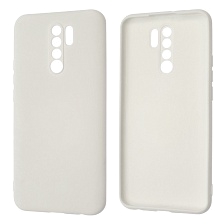 Чехол накладка NANO для XIAOMI Redmi 9, силикон, бархат, цвет белый Чехол накладка NANO для XIAOMI Redmi 9, силикон, бархат, цвет белый