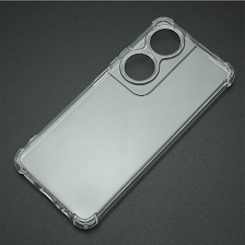 Чехол накладка для Honor X7b, защита камеры, силикон, прозрачный