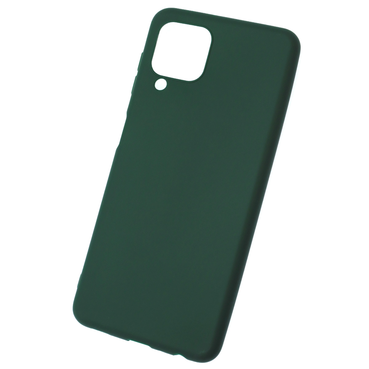 Чехол накладка для SAMSUNG Galaxy A22 4G (SM-A225F), M22 (SM-M225F), M32 (SM-M325F), силикон, цвет темно зеленый Чехол накладка для SAMSUNG Galaxy A22 4G (SM-A225F), M22 (SM-M225F), M32 (SM-M325F), силикон, цвет темно зеленый