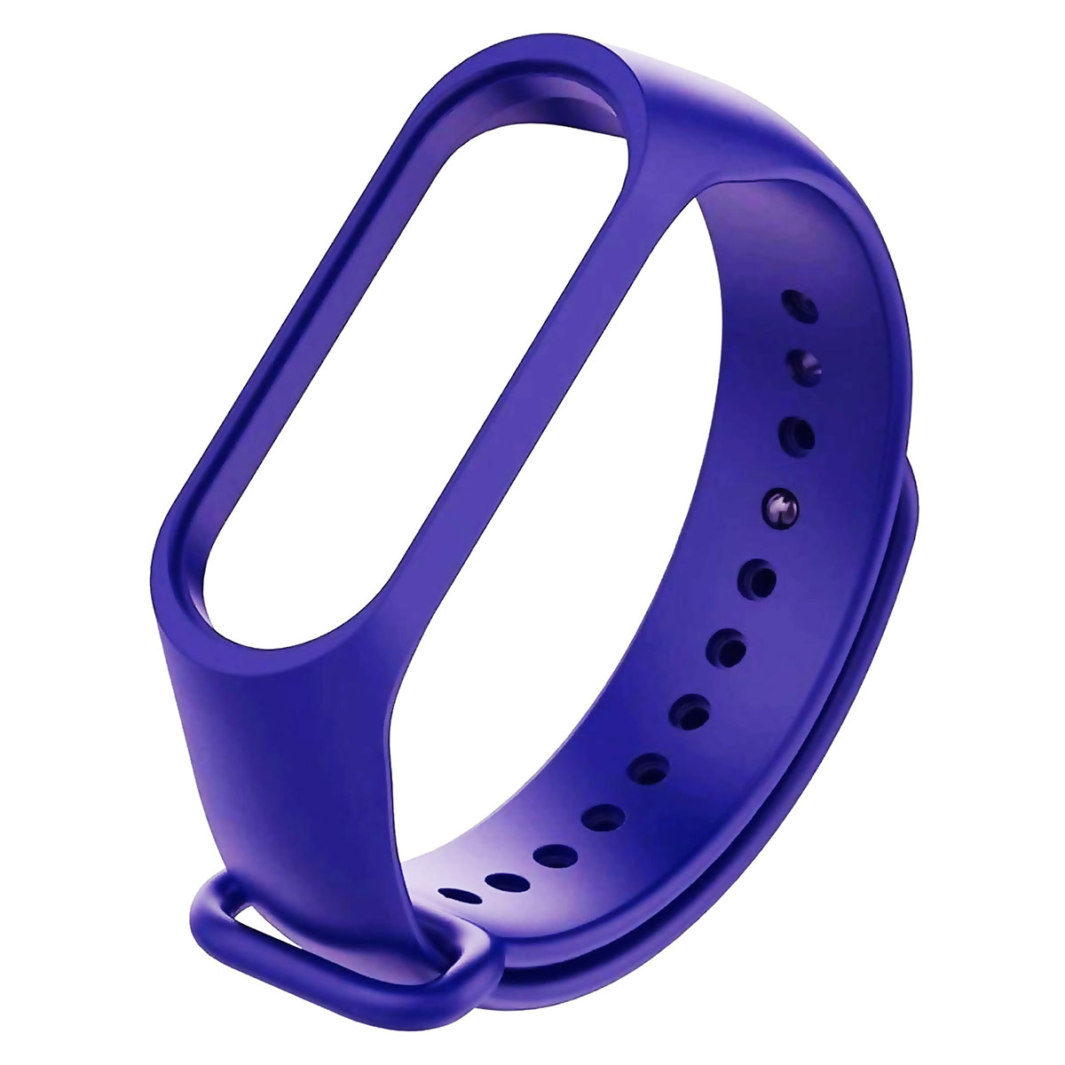 Сменный ремешок для фитнес браслета, смарт часов XIAOMI Mi Band 5, цвет синий.
