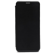 Чехол книжка STYLISH для XIAOMI Redmi A3, Poco C61, Redmi A3X, текстиль, силикон, бархат, визитница, цвет черный