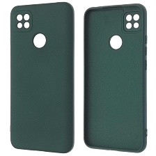 Чехол накладка NANO для XIAOMI Redmi 9C, Redmi 10A, силикон, бархат, цвет темно зеленый Чехол накладка NANO для XIAOMI Redmi 9C, Redmi 10A, силикон, бархат, цвет темно зеленый
