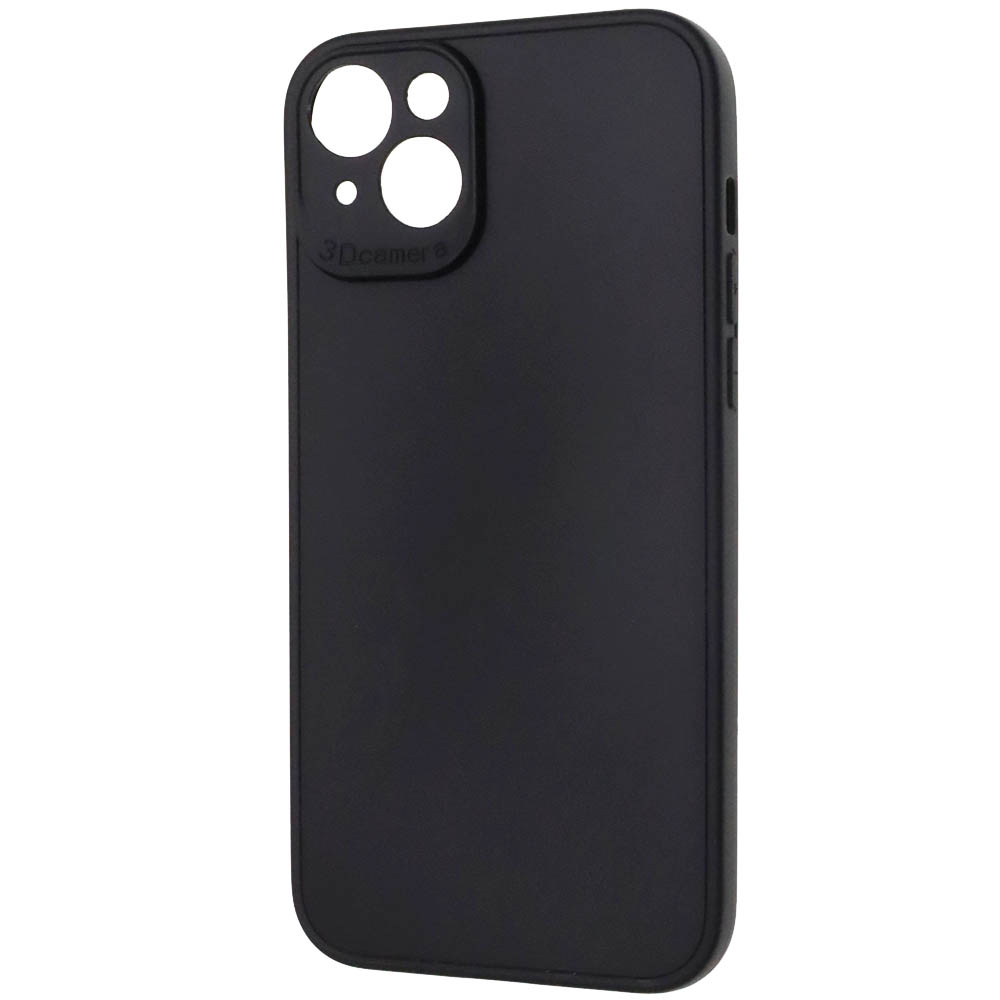 Чехол накладка для APPLE iPhone 15 Plus (6.7"), защита камеры, силикон, цвет черный