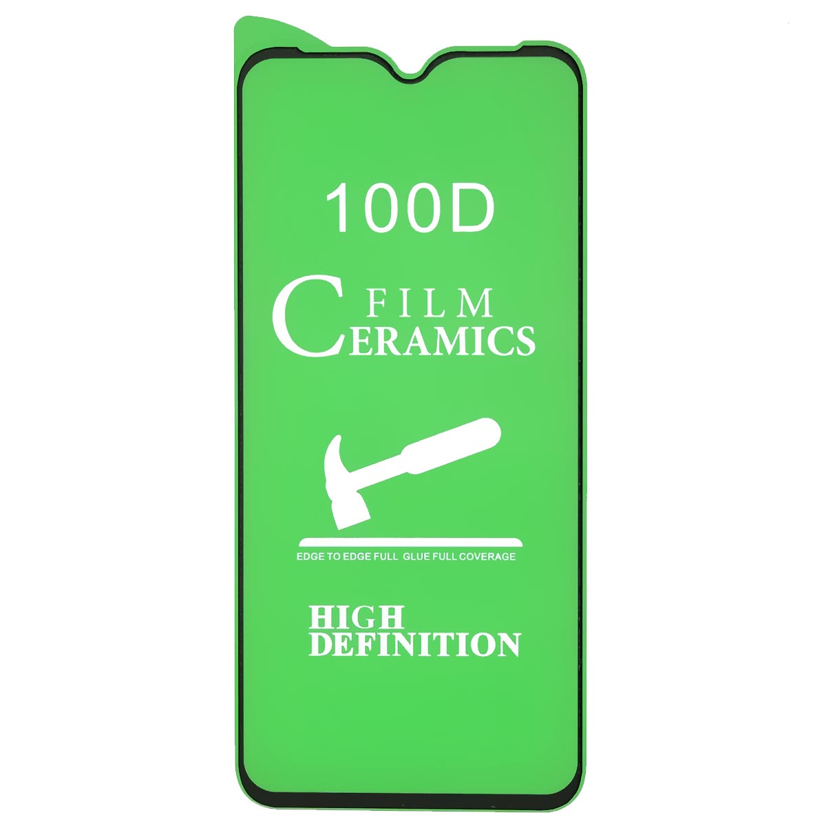 Защитное стекло 100D Ceramics для HUAWEI Honor 8S (KSA-LX9), Y5 2019 (AMN-LX), цвет окантовки черный