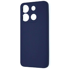 Чехол накладка для INFINIX Smart 7 Plus, силикон, матовый, цвет темно синий Чехол накладка для INFINIX Smart 7 Plus, силикон, матовый, цвет темно синий
