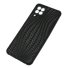 Чехол накладка для SAMSUNG Galaxy A22 (SM-A225F), M22 (SM-M225F), M32 (SM-M325F), силикон, плетение, цвет черный Чехол накладка для SAMSUNG Galaxy A22 (SM-A225F), M22 (SM-M225F), M32 (SM-M325F), силикон, плетение, цвет черный
