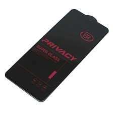 Защитное стекло Антишпион BRAUFFEN для XIAOMI Redmi 14C, Redmi A3 Pro, Redmi A4, Redmi A5, POCO C71, POCO C75, цвет окантовки черный