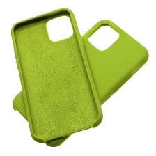 Чехол накладка Silicon Case для APPLE iPhone 11 Pro MAX 2019, силикон, бархат, цвет зеленый. Чехол накладка Silicon Case для APPLE iPhone 11 Pro MAX 2019, силикон, бархат, цвет зеленый.