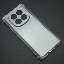 Чехол накладка для XIAOMI Redmi Note 14 Pro Plus, защита камеры, усиленные края, силикон, прозрачный