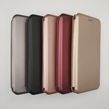 Чехол книжка для XIAOMI REDMI 6 PRO, MI A2 LITE, экокожа, силикон, визитница, цвет розовый.