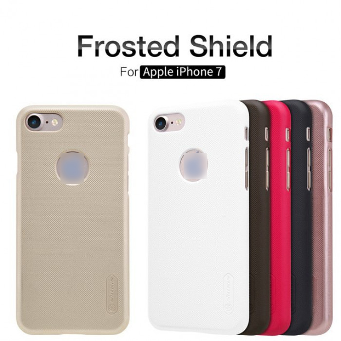Чехол накладка Nillkin для APPLE iPhone 7 Plus, iPhone 8 Plus, пластик, цвет красный.