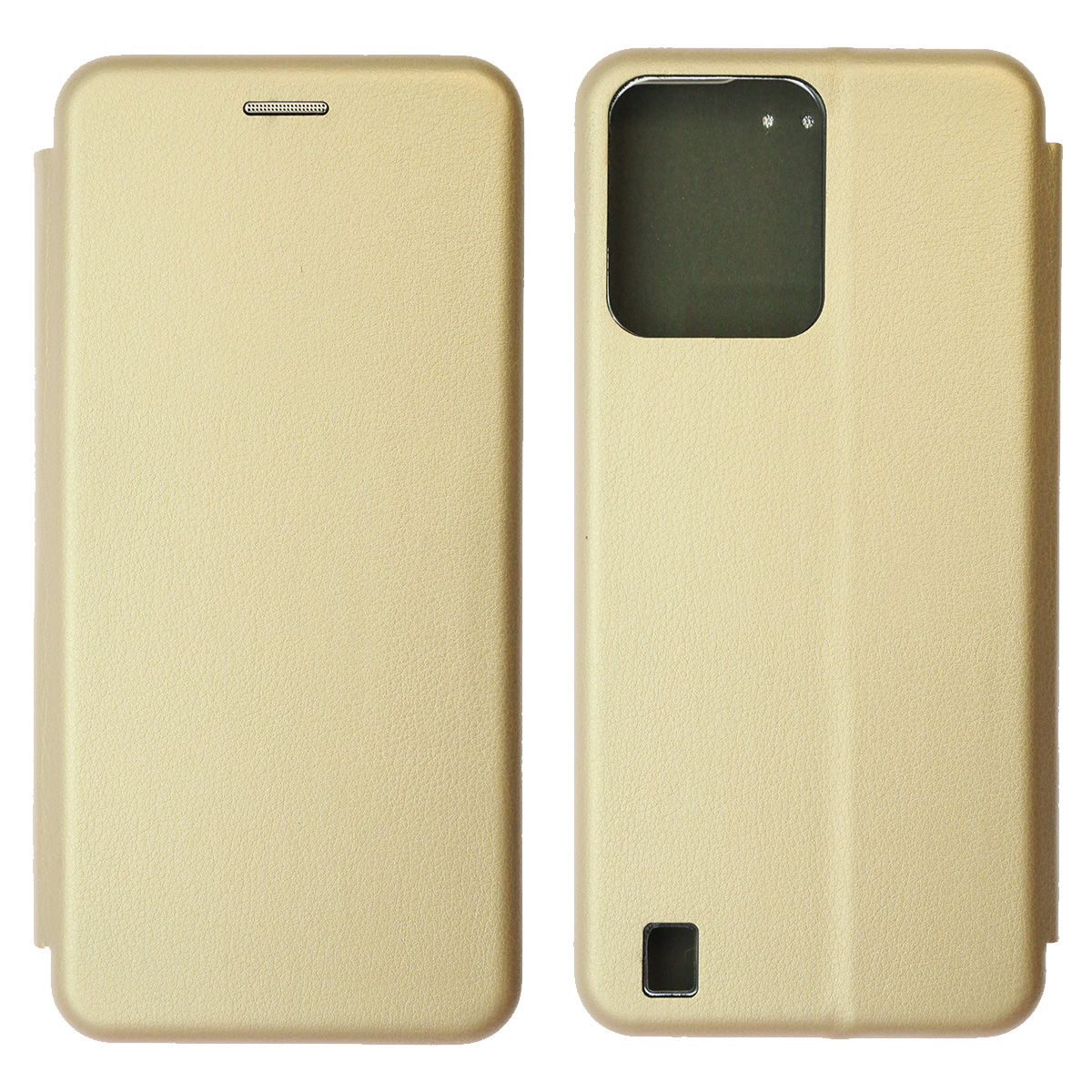Чехол книжка STYLISH для Realme C31, экокожа, визитница, цвет золотистый Чехол книжка STYLISH для Realme C31, экокожа, визитница, цвет золотистый