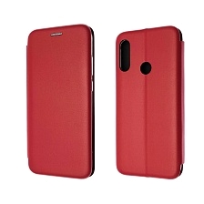 Чехол книжка STYLISH для HUAWEI Honor 8A, Y6 2019, экокожа, визитница, цвет красный