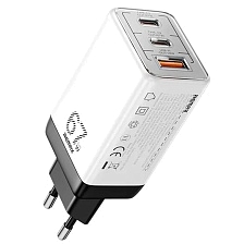 СЗУ (Сетевое зарядное устройство) REMAX RP-U159 Pro, GaN, 1 USB, 2 TYPE-C, 67W, цвет белый СЗУ (Сетевое зарядное устройство) REMAX RP-U159 Pro, GaN, 1 USB, 2 TYPE-C, 67W, цвет белый