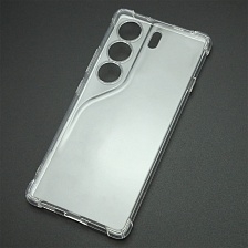 Чехол накладка для TECNO Camon 40 4G, защита камеры, усиленные края, силикон, цвет прозрачный