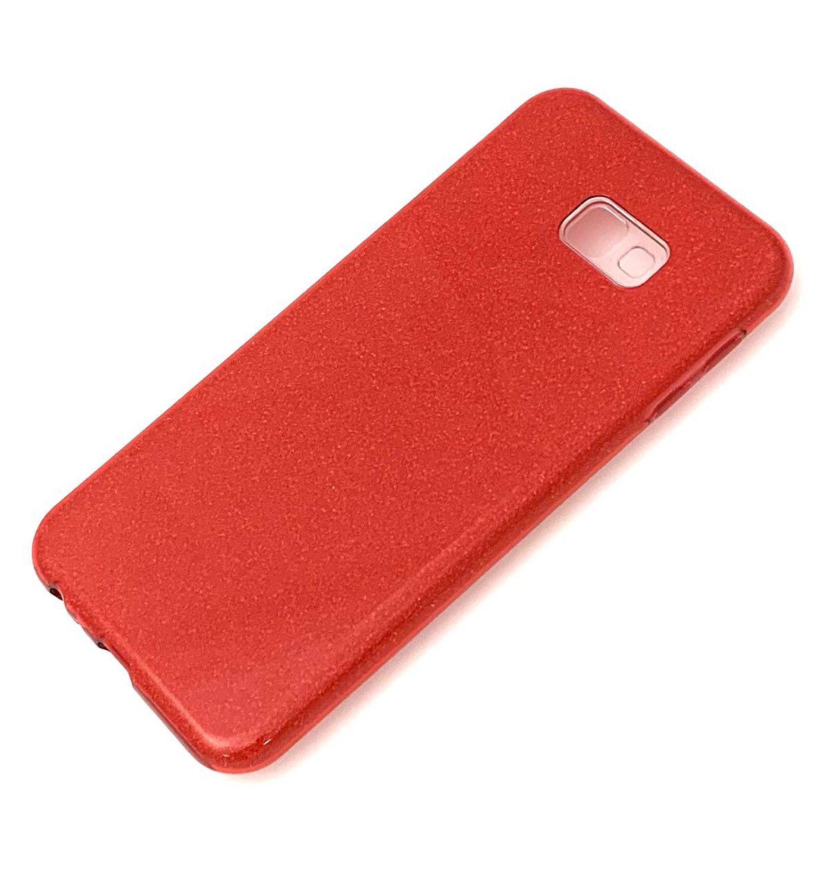 Чехол накладка Shine для SAMSUNG Galaxy J4 Plus 2018 (SM-J415), силикон, блестки, цвет красный. Чехол накладка Shine для SAMSUNG Galaxy J4 Plus 2018 (SM-J415), силикон, блестки, цвет красный.
