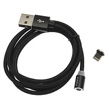 Магнитный зарядный кабель KAKU KSC-306 HEDONG, длина 1 метр, с магнитной насадкой APPLE Lightning 8 pin, цвет черный Магнитный зарядный кабель KAKU KSC-306 HEDONG, длина 1 метр, с магнитной насадкой APPLE Lightning 8 pin, цвет черный
