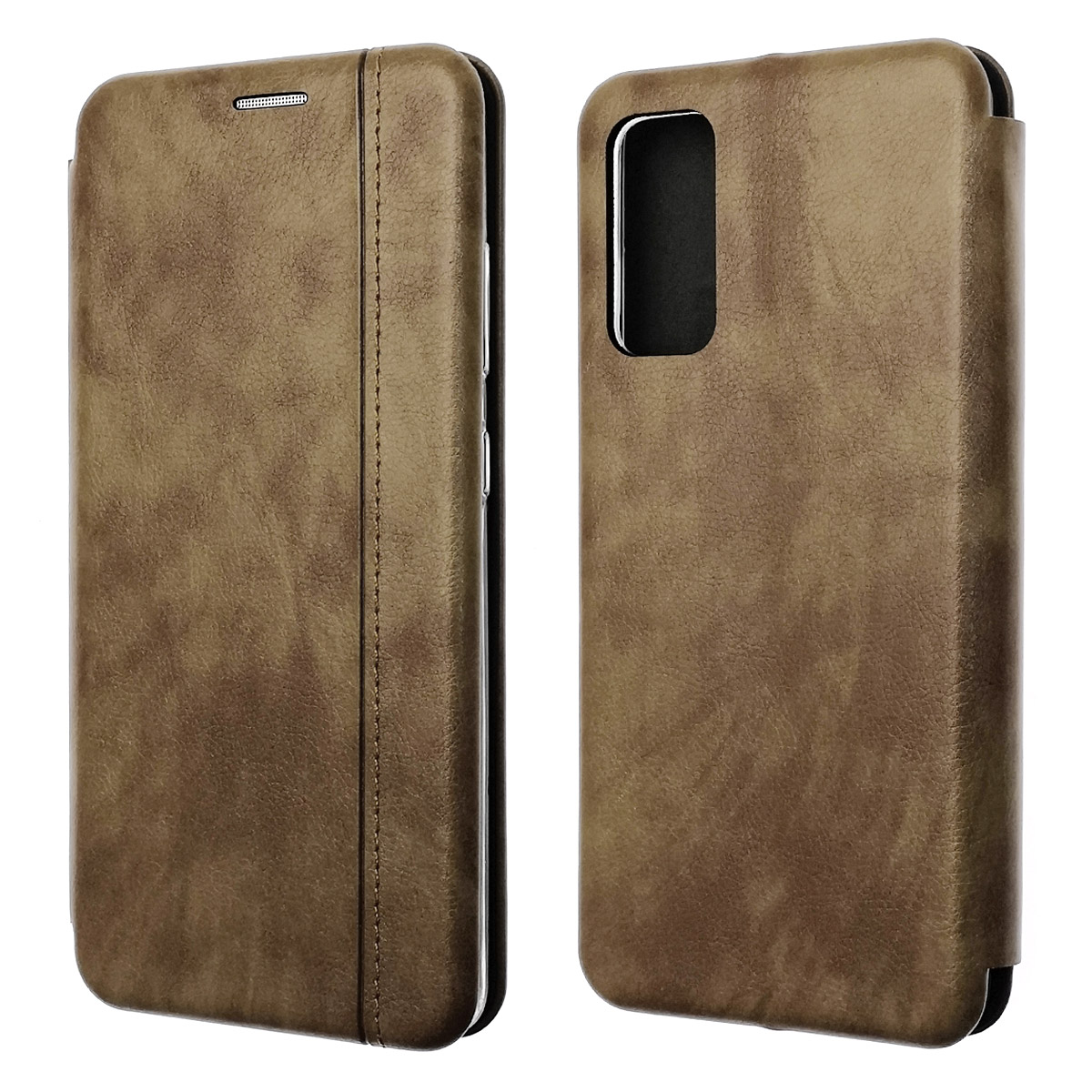 Чехол книжка VINTAGE LiNE для SAMSUNG Galaxy S20FE (SM-G780), экокожа, визитница, цвет коричневый