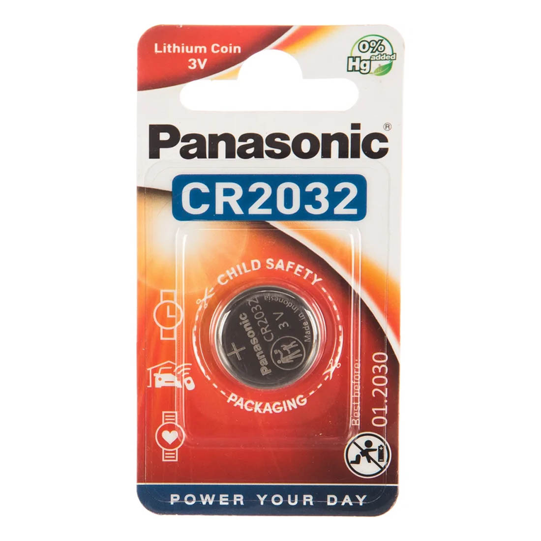 Батарейка PANASONIC Power Cells CR2032 BL1 Lithium 3V Батарейка PANASONIC Power Cells CR2032 BL1 Lithium 3V
