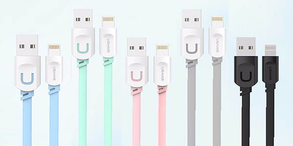 Кабель-USB для iPhone lightning USAMS U-TRANS Series (1м/2.1A), черный. Кабель-USB для iPhone lightning USAMS U-TRANS Series (1м/2.1A), черный.