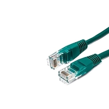 Патч-корд Filum FL-U5-5M-G U/UTP Cat 5e 26AWG (7x0.16 мм), сетевой кабель для интернета, длина 5 метров, омедненный алюминий (CCA), PVC, цвет зеленый