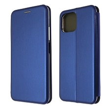 Чехол книжка STYLISH для XIAOMI MI 11 Lite, экокожа, визитница, цвет синий Чехол книжка STYLISH для XIAOMI MI 11 Lite, экокожа, визитница, цвет синий