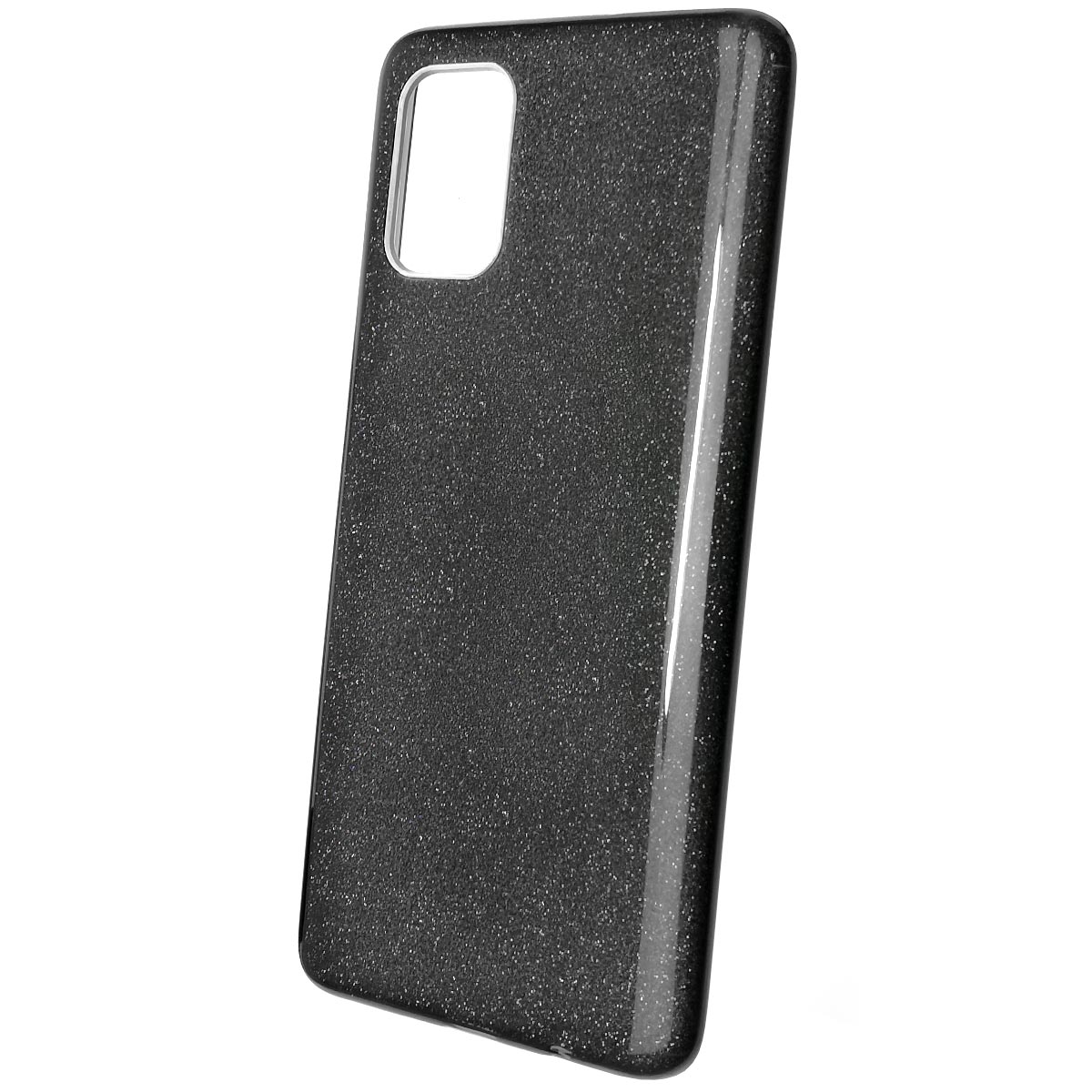 Чехол накладка Shine для SAMSUNG Galaxy A71 2020 (SM-A715), силикон, блестки, цвет черный Чехол накладка Shine для SAMSUNG Galaxy A71 2020 (SM-A715), силикон, блестки, цвет черный