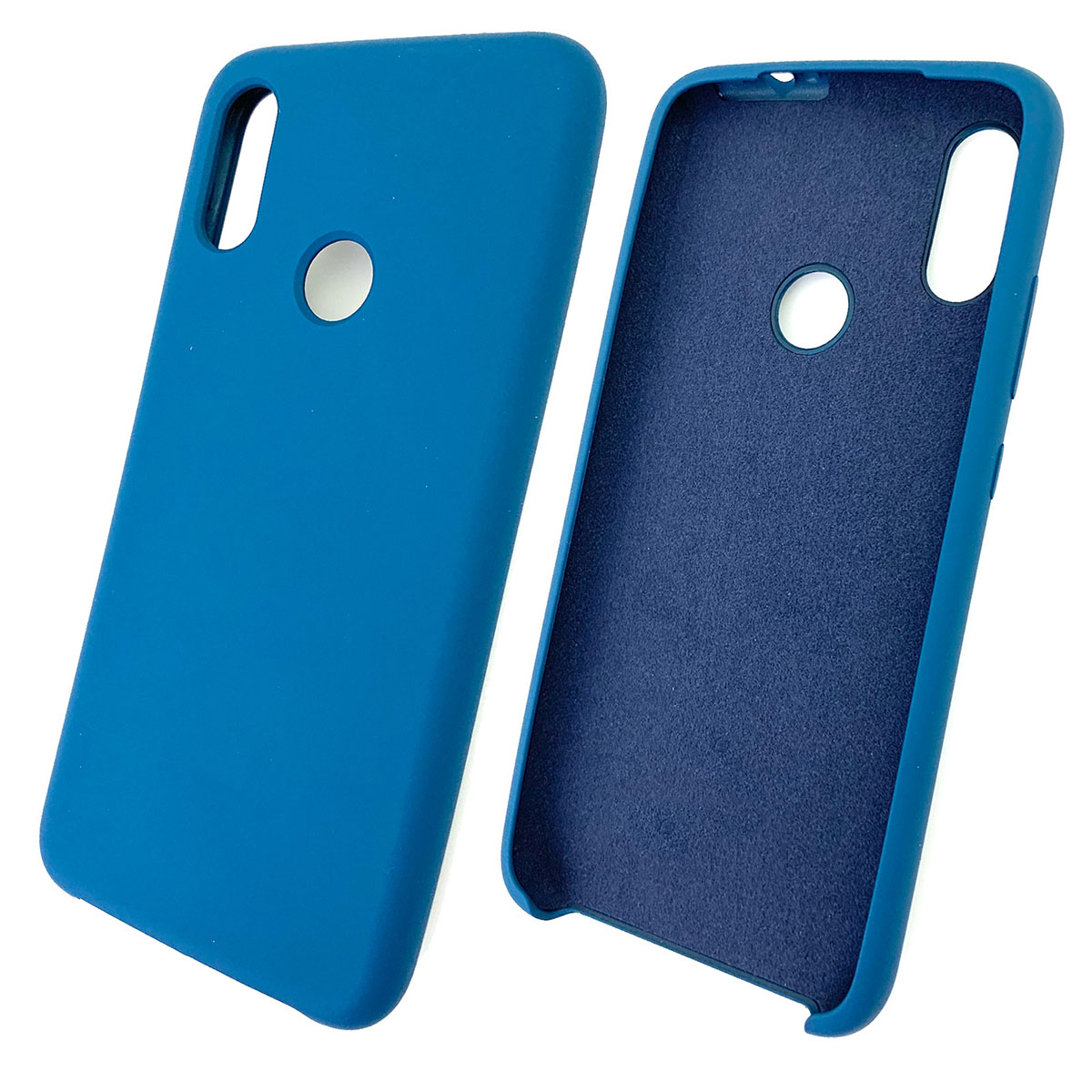 Чехол накладка Silicon Cover для XIAOMI Redmi Note 7, Note 7 Pro, силикон, бархат, цвет синий кобальт. Чехол накладка Silicon Cover для XIAOMI Redmi Note 7, Note 7 Pro, силикон, бархат, цвет синий кобальт.