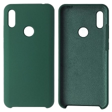 Чехол накладка Silicon Cover для HUAWEI Honor 8A, Y6 2019, силикон, бархат, цвет темно зеленый Чехол накладка Silicon Cover для HUAWEI Honor 8A, Y6 2019, силикон, бархат, цвет темно зеленый