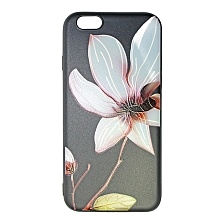 Накладка силиконовая "Flowers" для Apple Iphone 7/4,7 (цвет=стиль 01).
