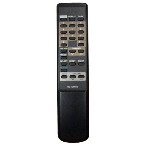 Пульт ДУ для AIWA RC-TC141KE подходит к следующим моделям: TV-C141KE1, TV-C141KER, TV-C201KE1, TV-C201KER.