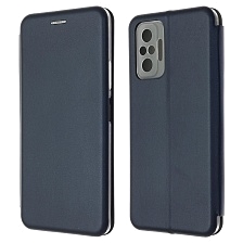Чехол книжка STYLISH для XIAOMI Redmi Note 10 Pro, экокожа, визитница, цвет темно синий Чехол книжка STYLISH для XIAOMI Redmi Note 10 Pro, экокожа, визитница, цвет темно синий