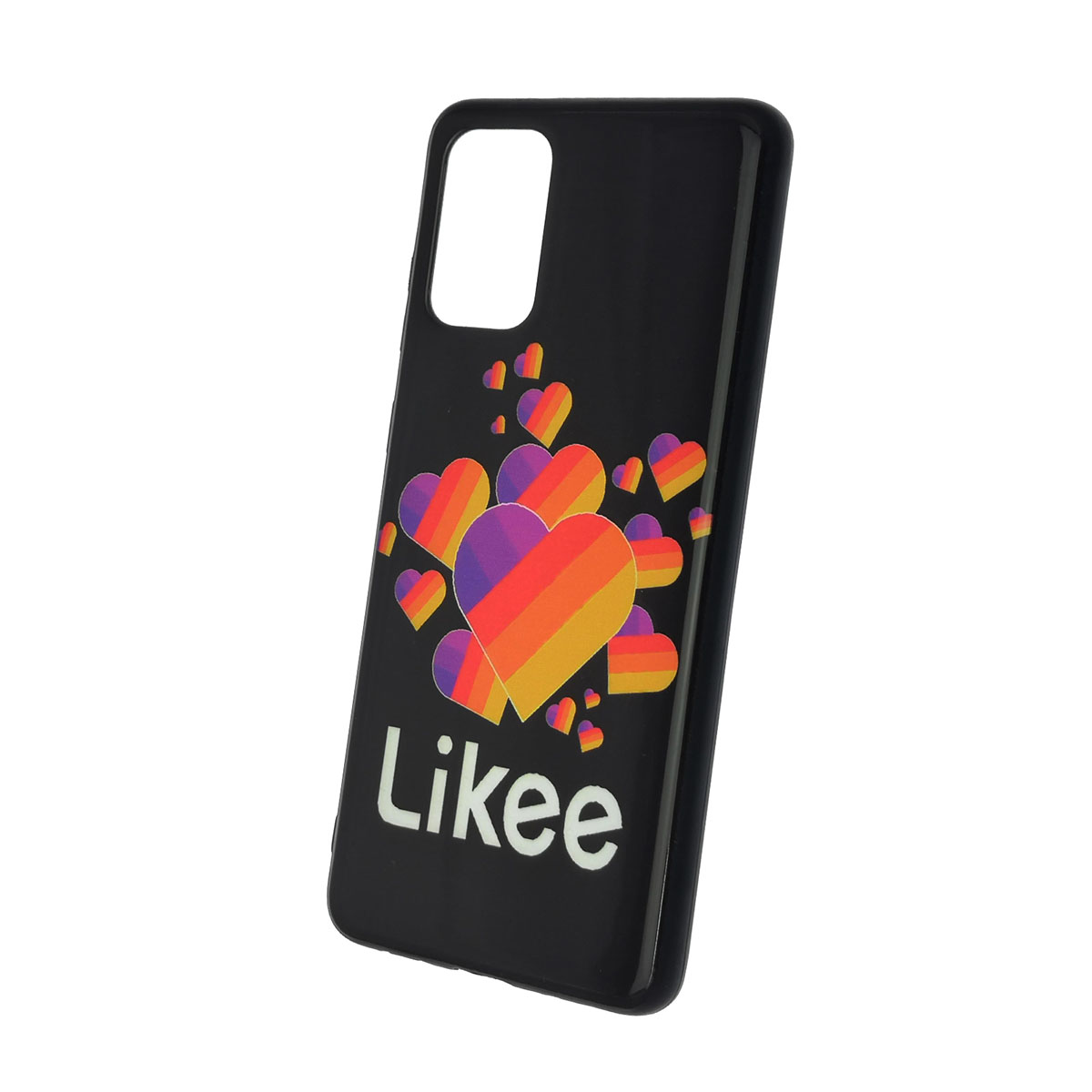 Чехол накладка для SAMSUNG Galaxy S20 Plus (SM-G985), силикон, рисунок Likee Black.
