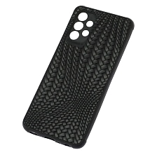 Чехол накладка для SAMSUNG Galaxy A32 4G (SM-A325F), силикон, плетение, цвет черный Чехол накладка для SAMSUNG Galaxy A32 4G (SM-A325F), силикон, плетение, цвет черный