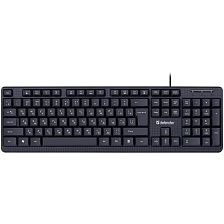 Клавиатура DEFENDER Daily HB-162, проводная, USB 2.0, цвет черный