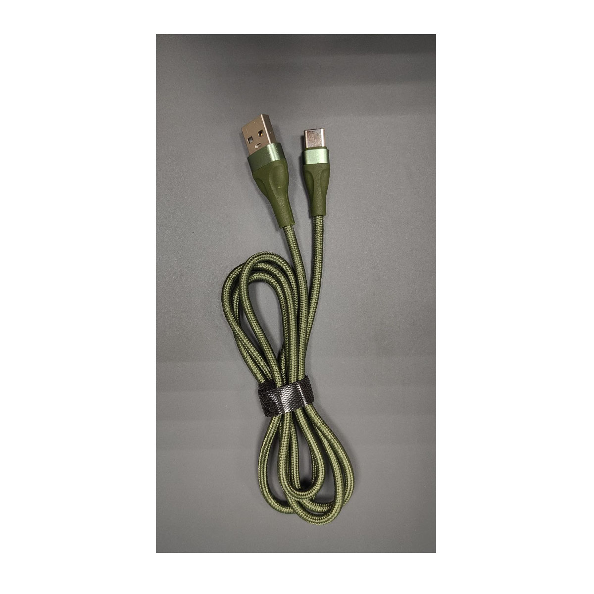 Кабель XB X35t USB Type C, длина 1 метр, цвет хаки Кабель XB X35t USB Type C, длина 1 метр, цвет хаки