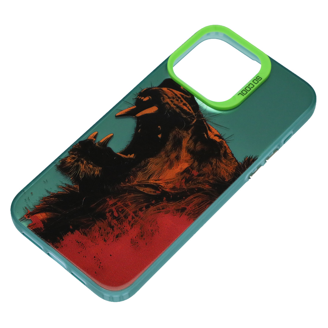 Чехол накладка для APPLE iPhone 15 Pro Max (6.7"), пластик, силикон, рисунок Рычащий лев Чехол накладка для APPLE iPhone 15 Pro Max (6.7"), пластик, силикон, рисунок Рычащий лев