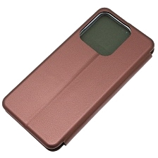 Чехол книжка STYLISH для Realme C61, C63, Note 60, Note 60X, экокожа, визитница, цвет бордовый