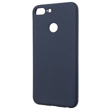 Чехол накладка GPS для HUAWEI Honor 9 Lite, силикон, матовый, цвет синий