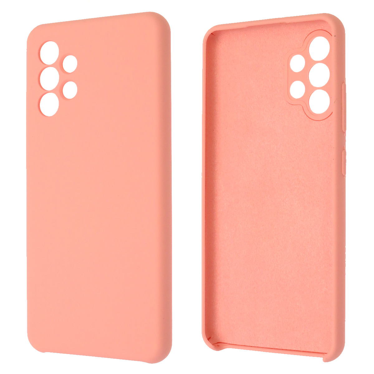 Чехол накладка Silicon Cover для SAMSUNG Galaxy A32 4G (SM-A325F), силикон, бархат, цвет розовый Чехол накладка Silicon Cover для SAMSUNG Galaxy A32 4G (SM-A325F), силикон, бархат, цвет розовый