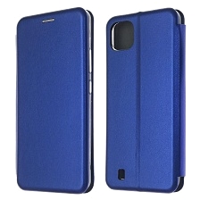Чехол книжка STYLISH для Realme C20, Realme C11 2021, экокожа, визитница, цвет синий Чехол книжка STYLISH для Realme C20, Realme C11 2021, экокожа, визитница, цвет синий