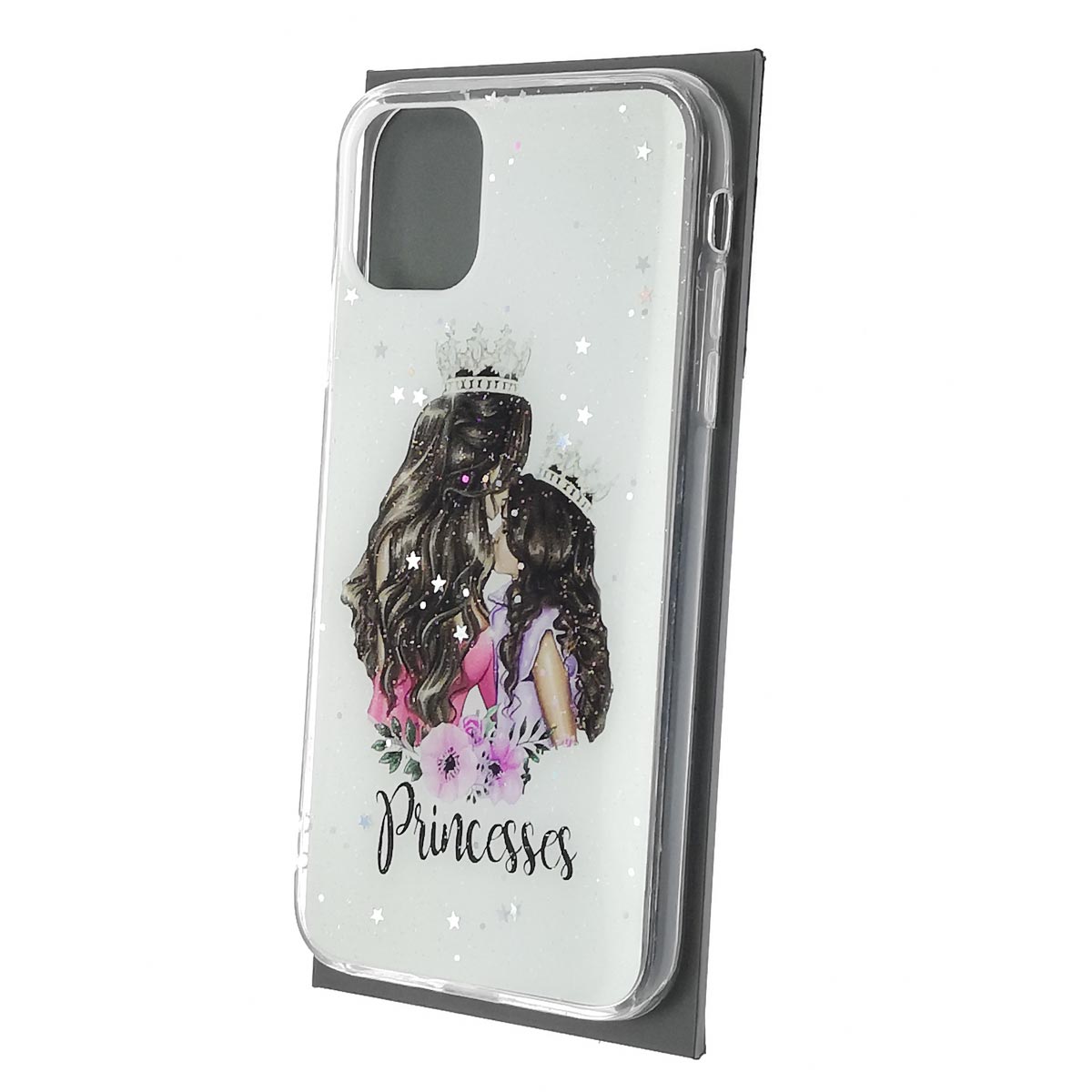 Чехол накладка Vinil для APPLE iPhone 11, силикон, блестки, глянцевый, рисунок Princesses Чехол накладка Vinil для APPLE iPhone 11, силикон, блестки, глянцевый, рисунок Princesses